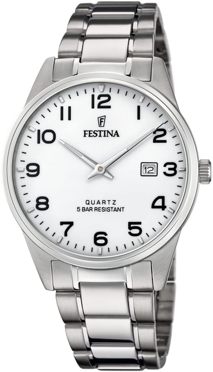 Detalle 2 de Festina Orologio Uomo Analogico in Acciaio Inossidabile 316L Argentato
