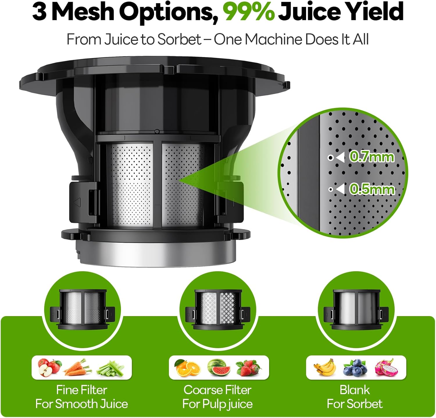 Thumbnail 2 de ECOSELF 3-in-1 Cold Press Juicer, 6.0-Inch Chute, 100 oz Capacity