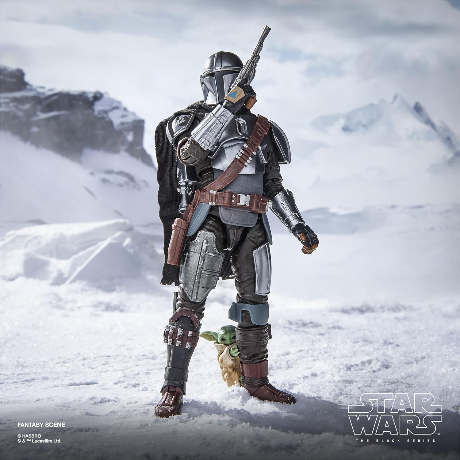 Detalle 2 de Star Wars The Black Series The Mandalorian & Grogu Deluxe-actiefiguur van 15 cm