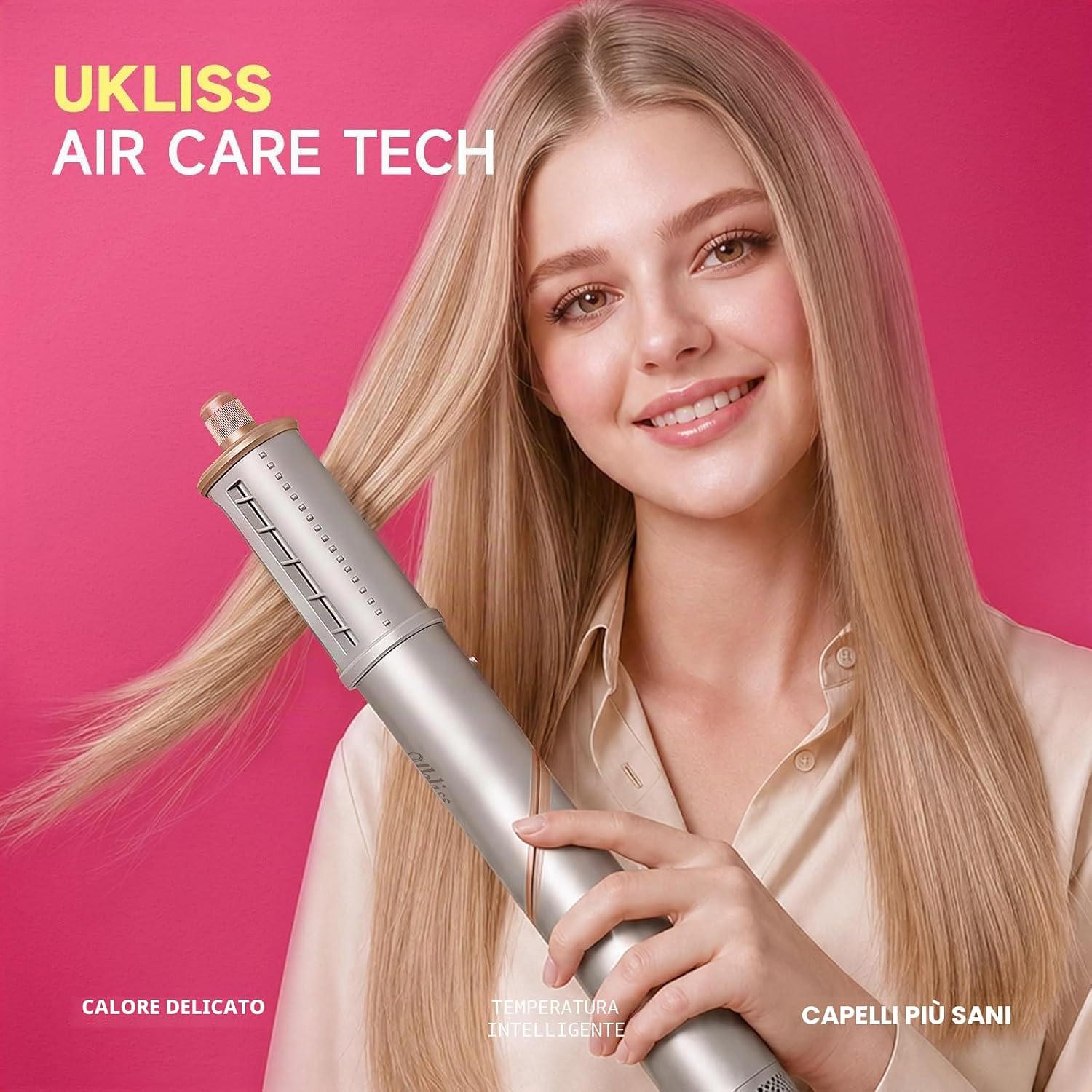 Thumbnail 3 de UKLISS Set Airstyler professionale 8 in 1: styling completo per casa e viaggio