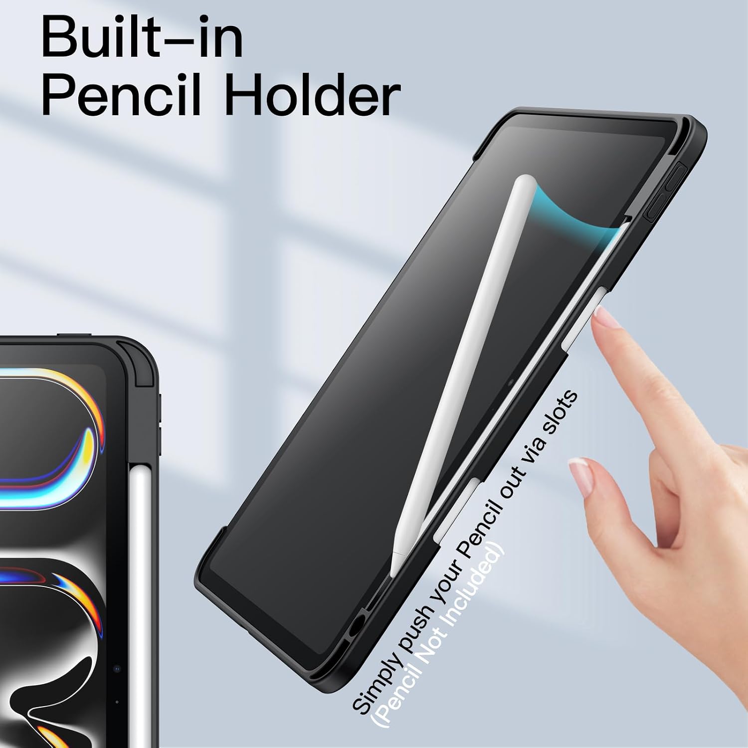 Thumbnail 4 de JETech Case for iPad Pro 11‑Inch M5 Clear with Pencil Holder