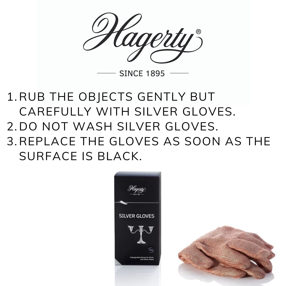 Thumbnail 5 de Hagerty Silver Cleaning Gloves Tarnish Protection