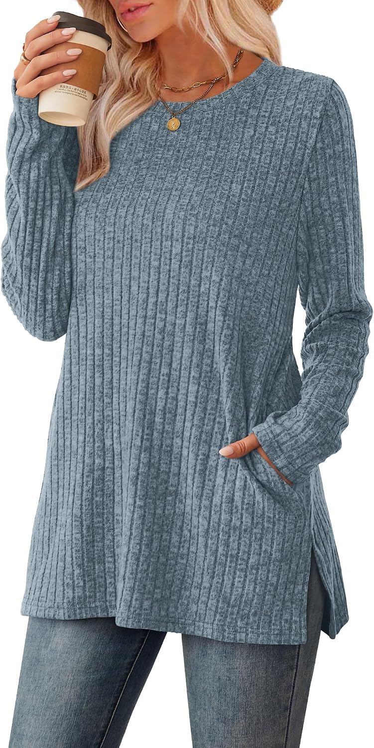Detalle 2 de Sampeel Women's Tunic Sweater with Side Slit