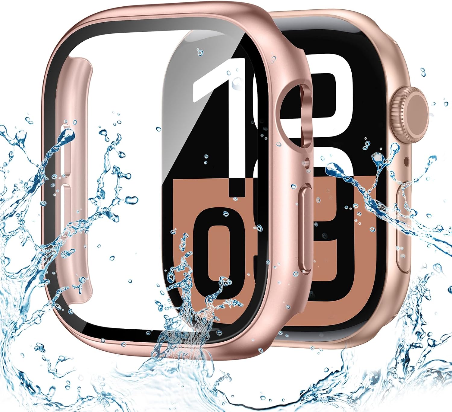 Detalle de Kamita Waterproof Case for Apple Watch 42mm (Series 11/10) with Built-in Tempered Glass Screen Protector