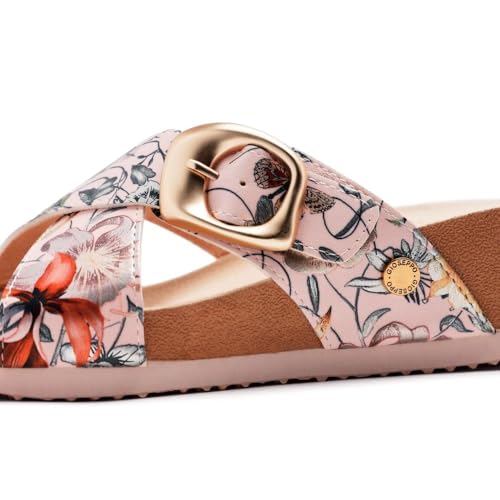 Detalle de GIOSEPPO Uxbridge sandalias cuña Flores 1 talla