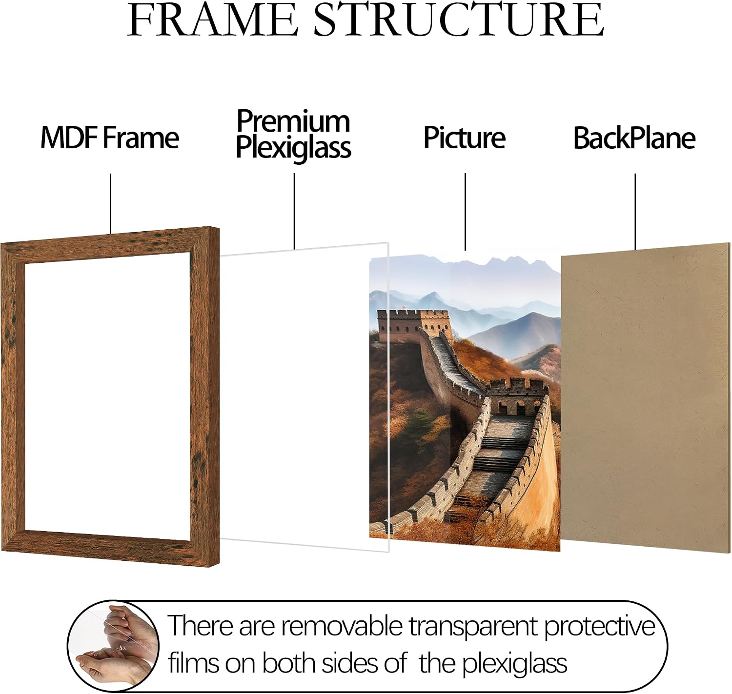 Thumbnail 4 de Picrit 11x14 Brown Picture Frame