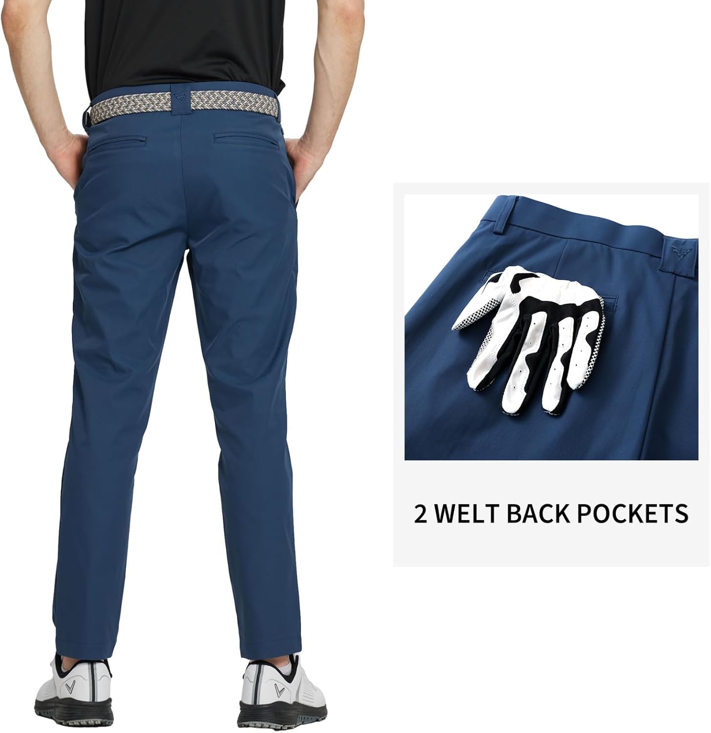Detalle de M MAELREG Golf Pants Men Quick Dry - 30/32/34 Stretch Lightweight Five-Pocket Water-Resistant Dress Pants