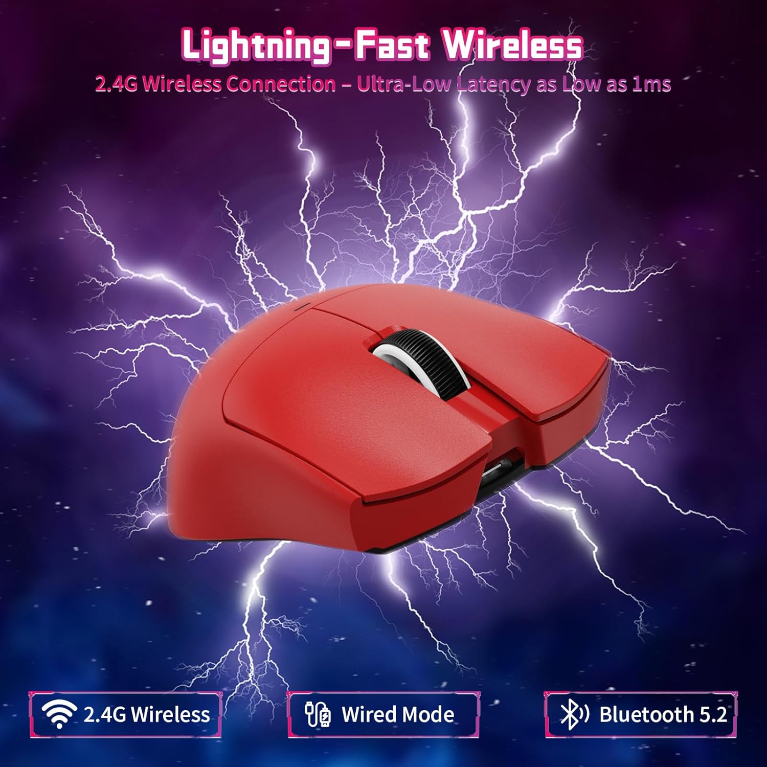 Thumbnail 3 de ATTACK SHARK X11 SE Mouse Gaming Wireless con 3 modalità BT/2.4G/Cavo, sensore PixArt PAW3311 e 22000 DPI