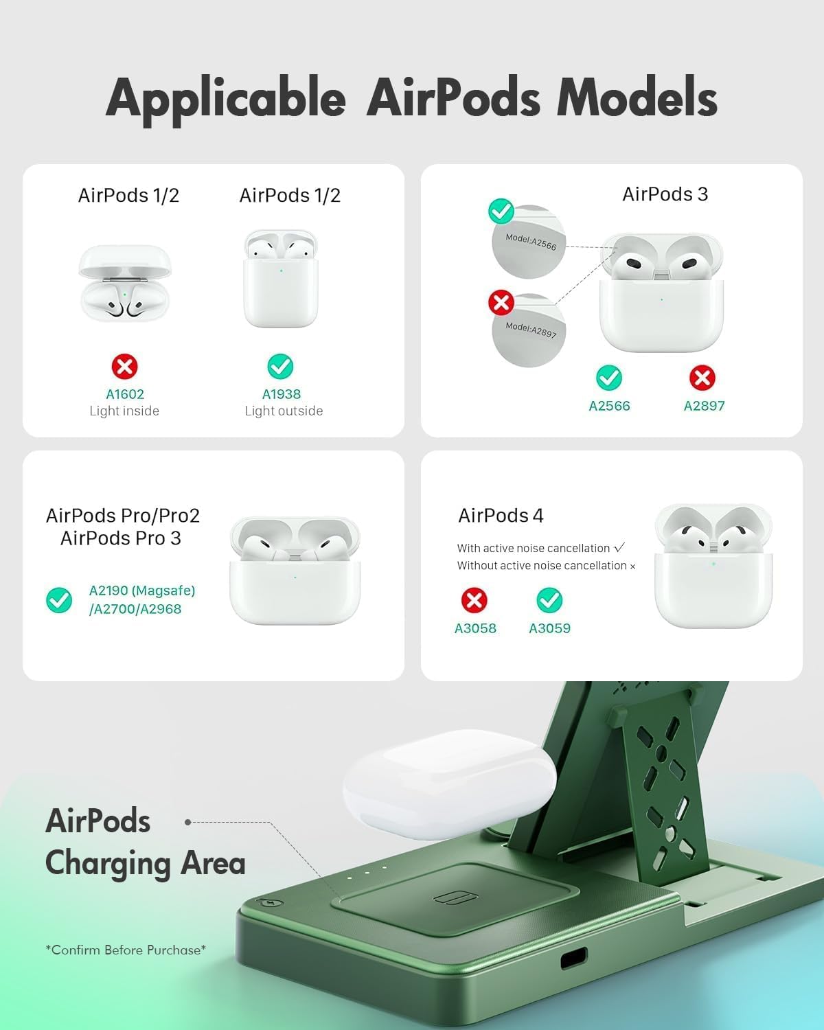 Thumbnail 3 de GETPALS 3-in-1 wireless charging station
