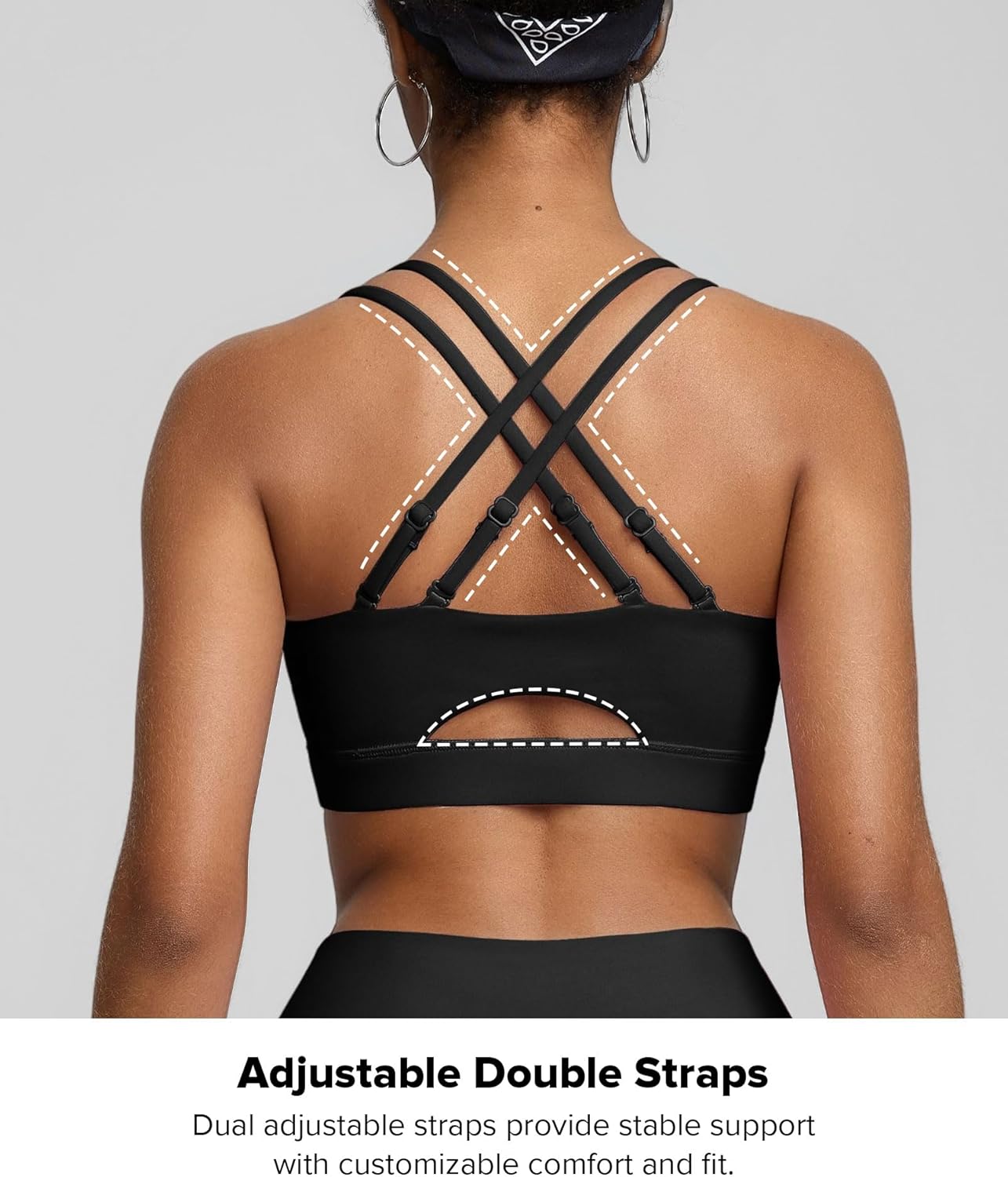 Thumbnail 2 de BRXL Sports Bra with Sewn-in Pads: Light-Impact, Adjustable Straps, Criss Cross Back
