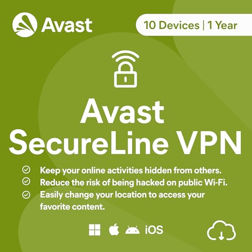 Detalle de Avast SecureLine VPN 2026 — 10 Devices, 1 Year Activation (Email)