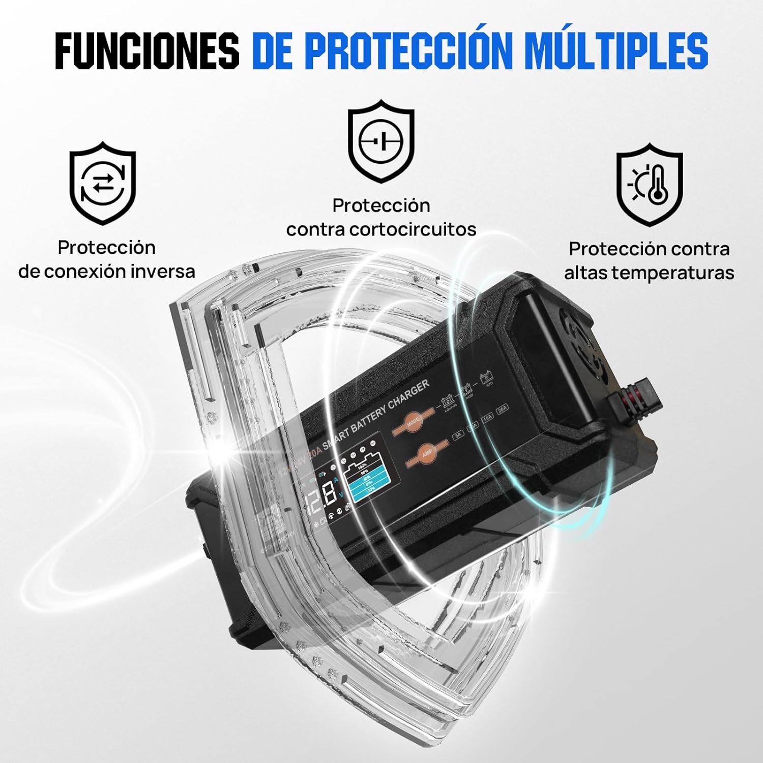 Thumbnail 6 de ECO-WORTHY Cargador LiFePO4 12V/24V 20A