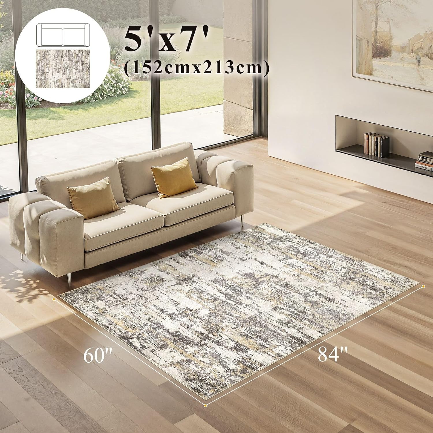 Detalle de Jessibou Area Rug 5x7