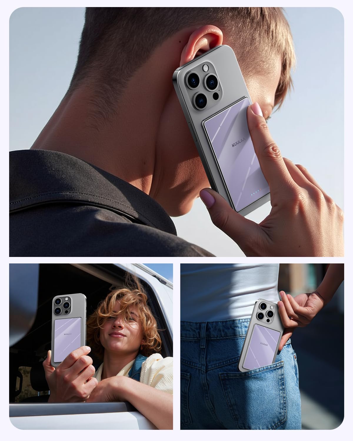 Thumbnail 3 de Kuulaa MagSafe power bank 7mm ultra-slim magnetic charger 5000mAh (USB-C output)