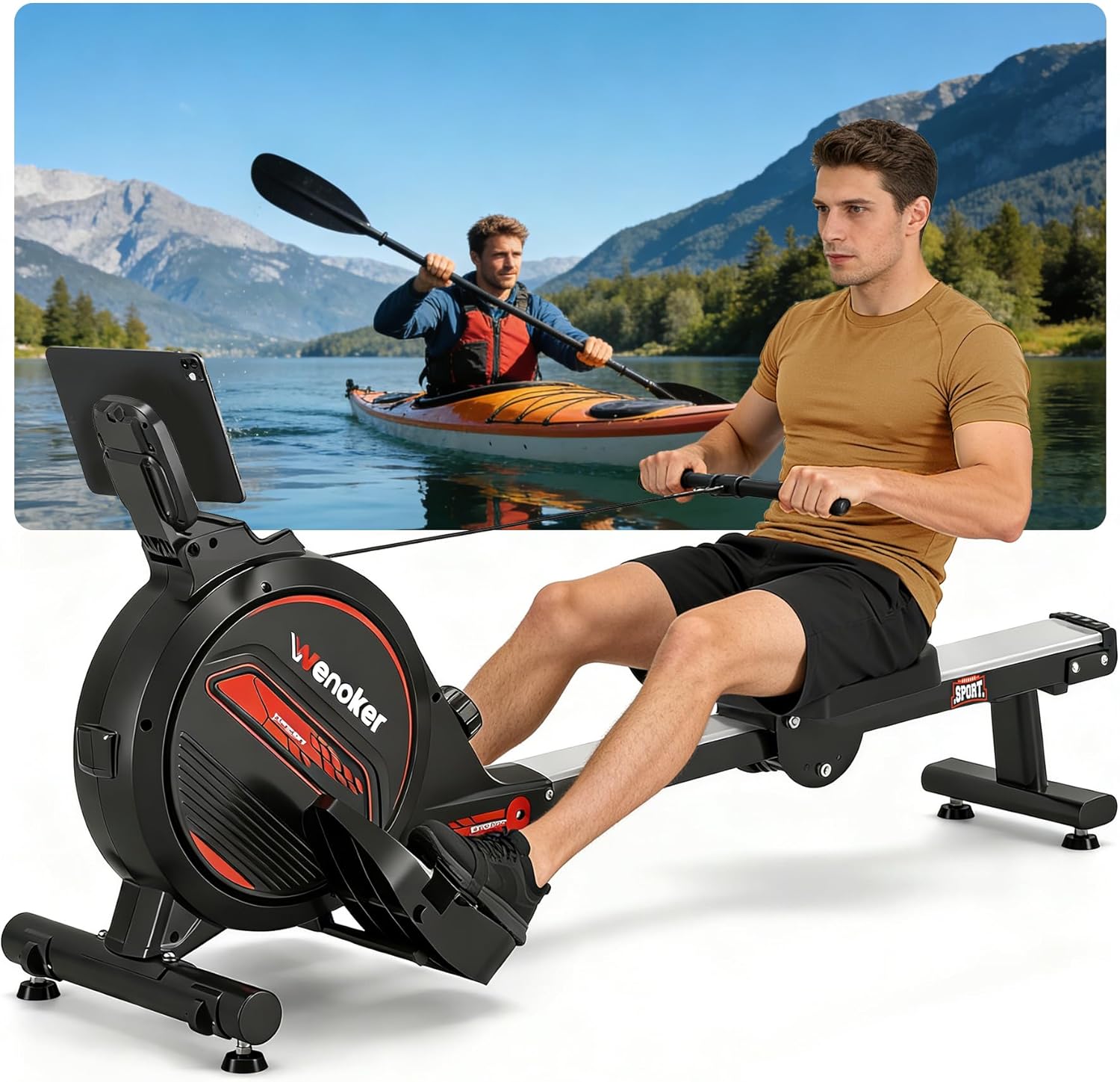 Wenoker magnetic rowing machine 16 levels