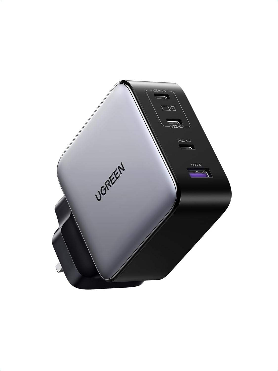 Detalle de UGREEN Nexode 200W USB‑C Charger (NEXODE 3C1A) – 4‑Port GaN Fast Charger for Laptops, Tablets & Phones