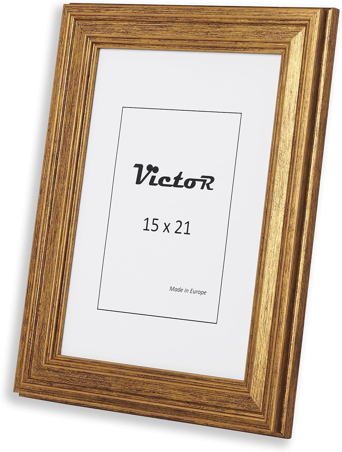 Thumbnail 2 de Cadre photo Victor Goya doré style vintage en 15x21 cm (A5)