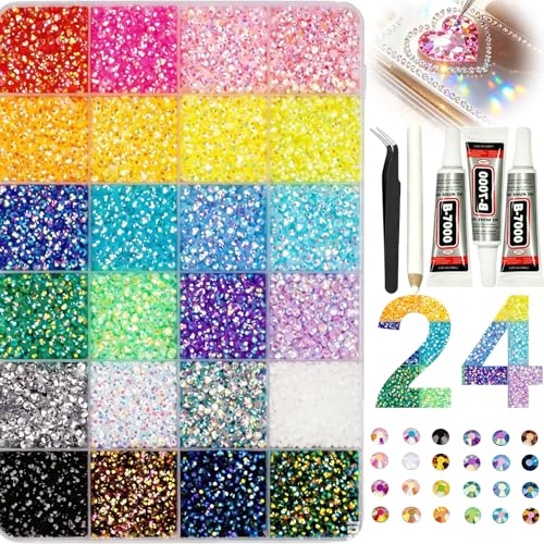 Thumbnail 6 de Liravonte Bedazzling Kit: 24 Colours, 30,000 Rhinestones + Glue & Tools