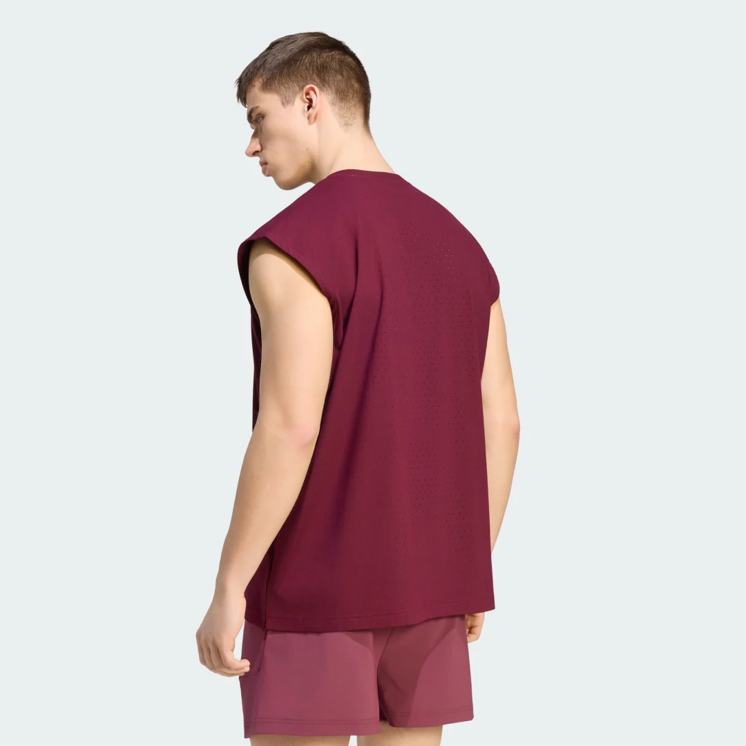 Thumbnail 1 de Camiseta holgada de tenis sin mangas Climacool+ de Adidas, Burgundy