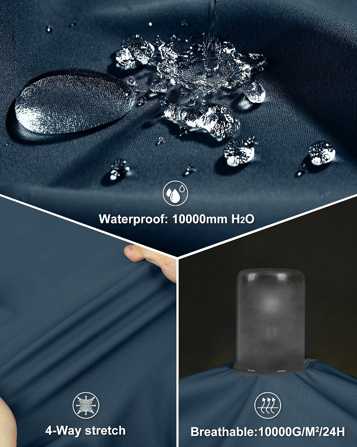 Detalle 2 de 33,000ft Herren-Fahrradjacke wasserdicht 8.000 mm
