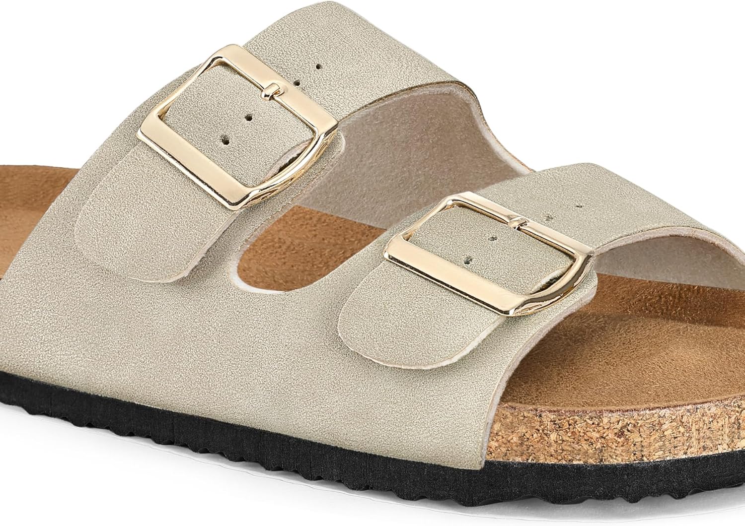 Thumbnail 2 de mysoft Women's Cork Footbed 2-Strap Sandals – Comfortable, Adjustable Slip-On Slides