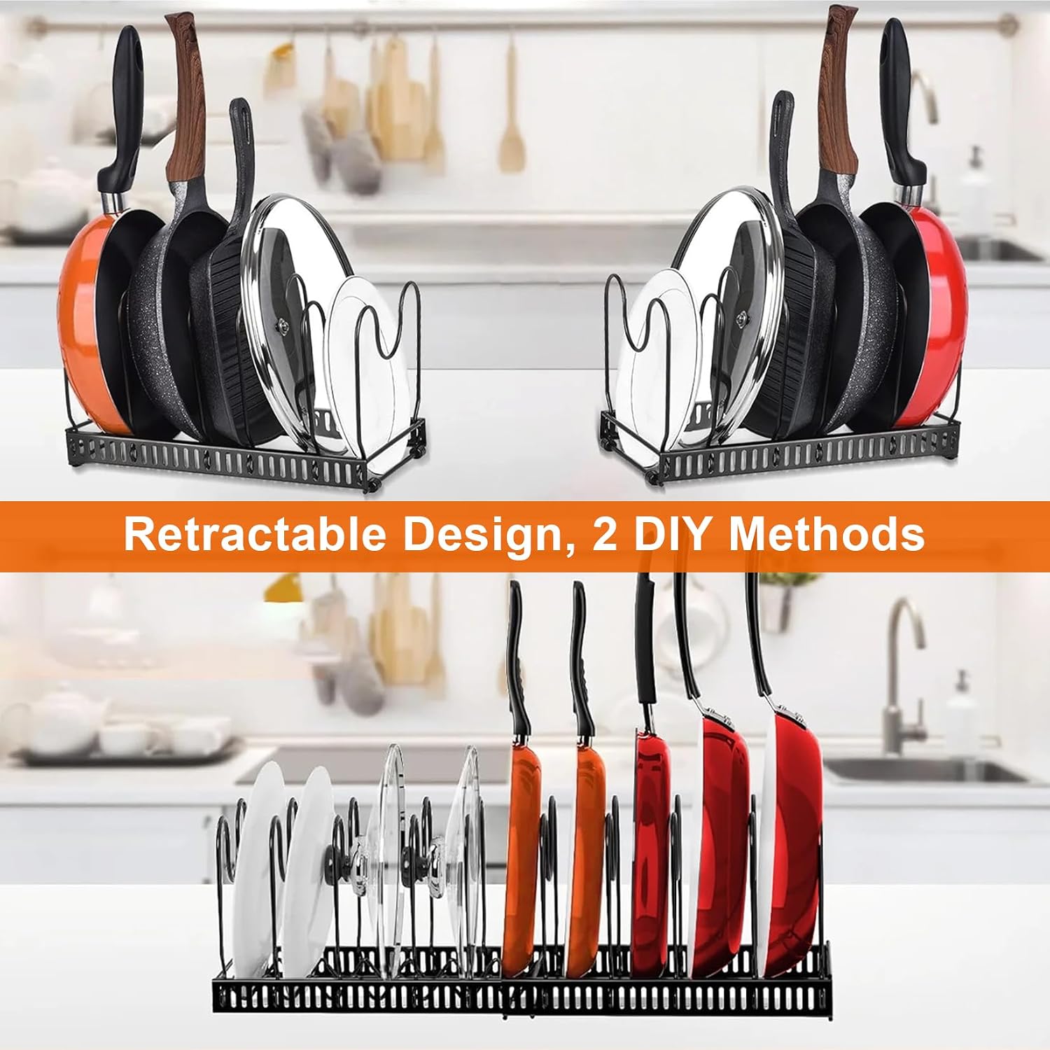 Detalle 2 de MENGCOOL organizer pentole con 10 scomparti