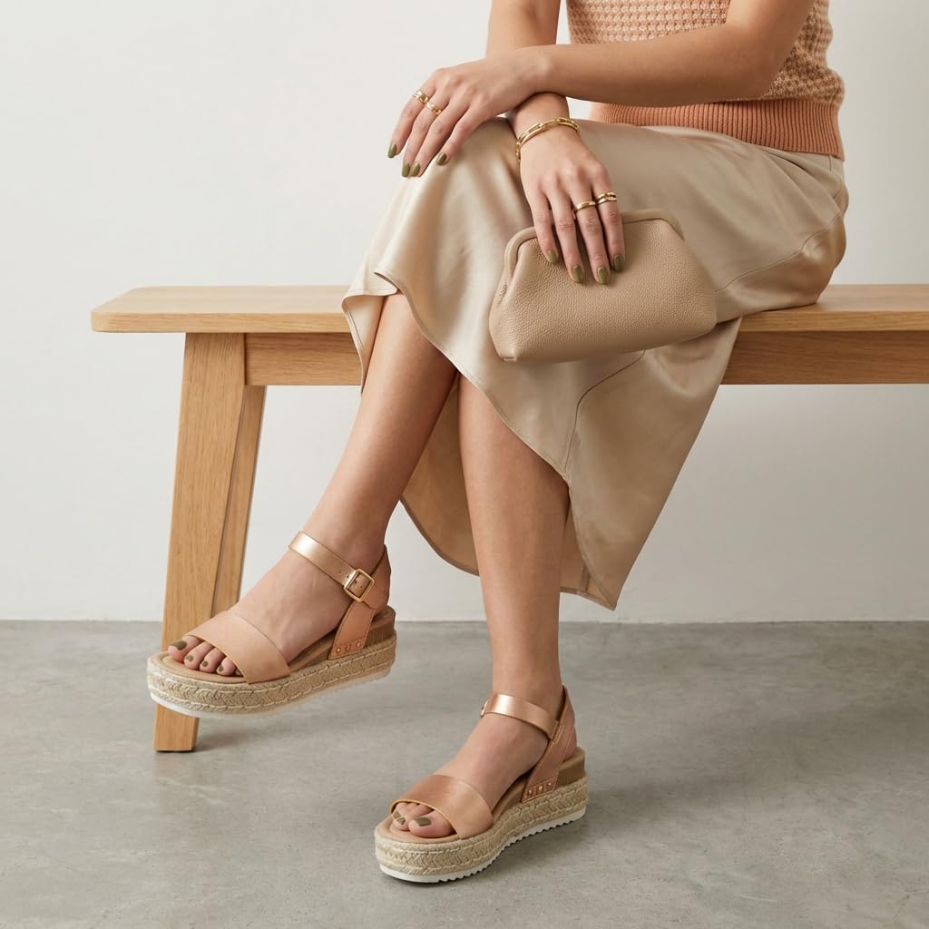 Detalle de CUSHIONAIRE Melissa Espadrille Platform Sandals for Women