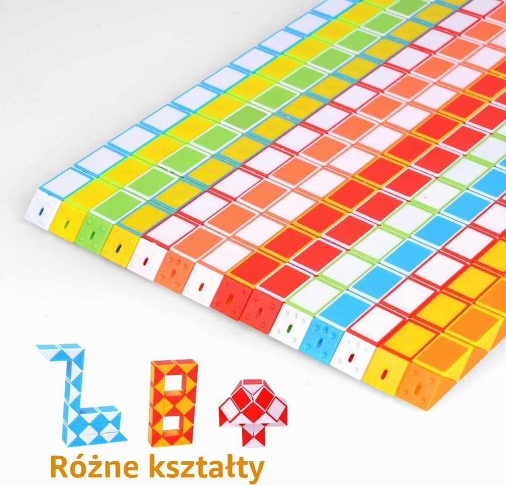 Detalle de Ainiv 3526786 – magiczny wąż-puzzle 3D z 24 ruchomymi segmentami