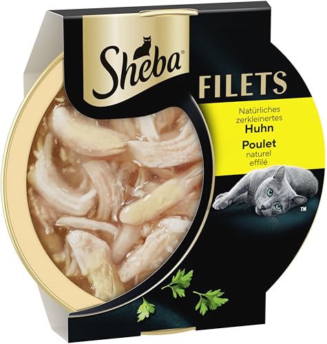 Detalle de SHEBA Filets Adult Katzenfutter in Sauce mit Huhn – 16 x 60 g Schale