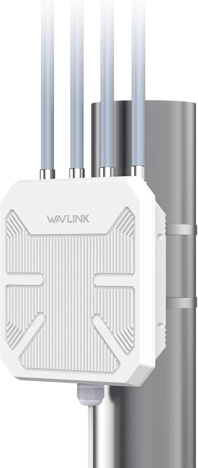 Detalle de WAVLINK Outdoor WiFi 6 Mesh Verstärker – 1800 Mbit/s, IP67 Outdoor Router & AP mit PoE