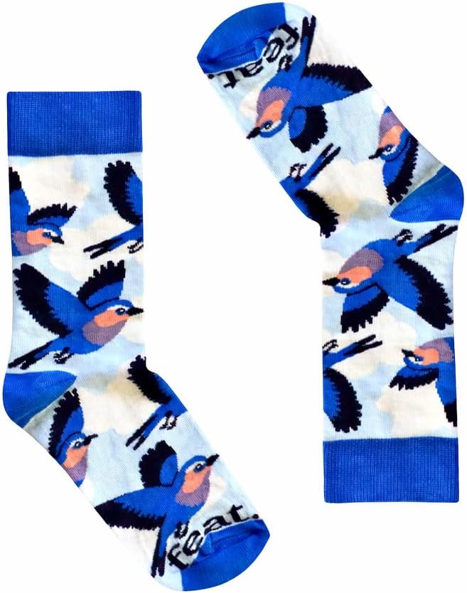 Detalle de Cotton Crew Socks – Unisex, Fun Design, UK Sizes 4–7 & 8–11
