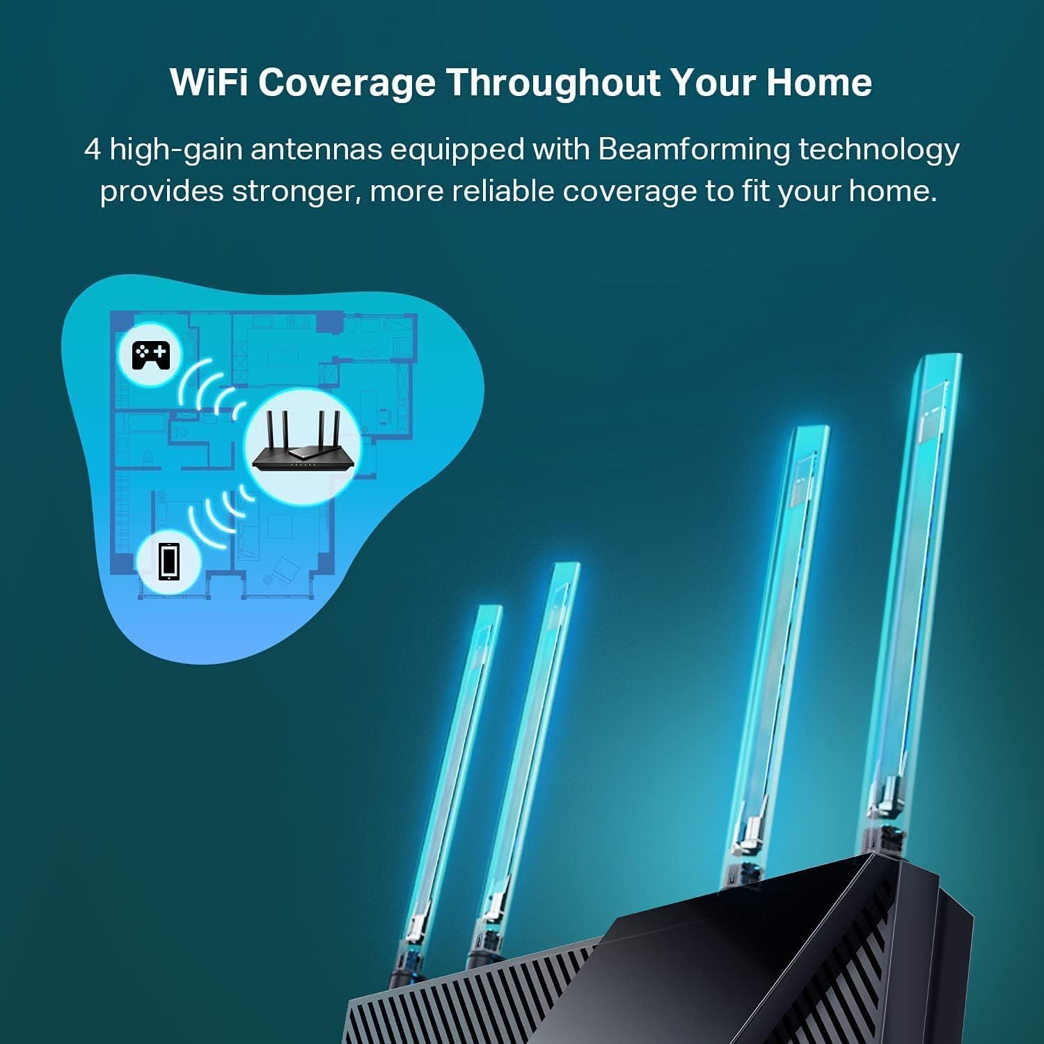 Detalle 1 de TP-Link Archer AX55 AX3000 Wi‑Fi 6 Router