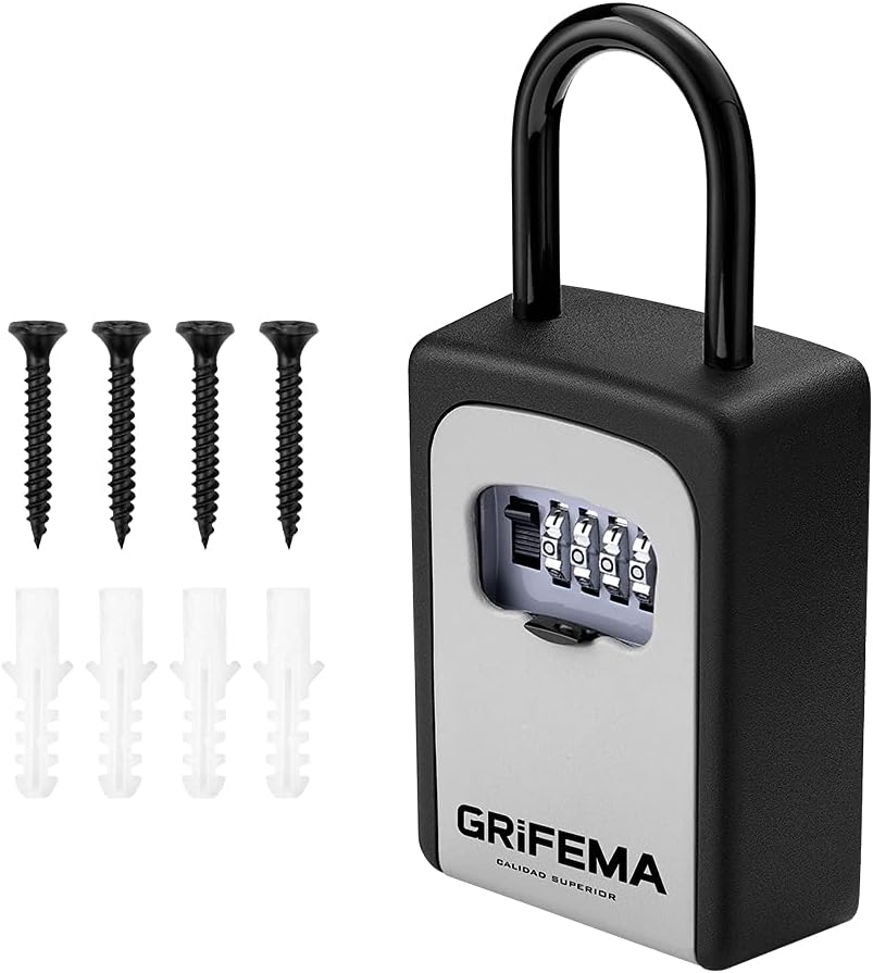 Thumbnail 6 de GRIFEMA GA1004: Cassetta di Sicurezza per Chiavi, cassaforte portatile con gancio e combinazione a 4 cifre