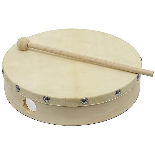 Detalle de World Rhythm HD-6 Handtrommel – Halbrund in 6 Zoll, inkl. Schlägel