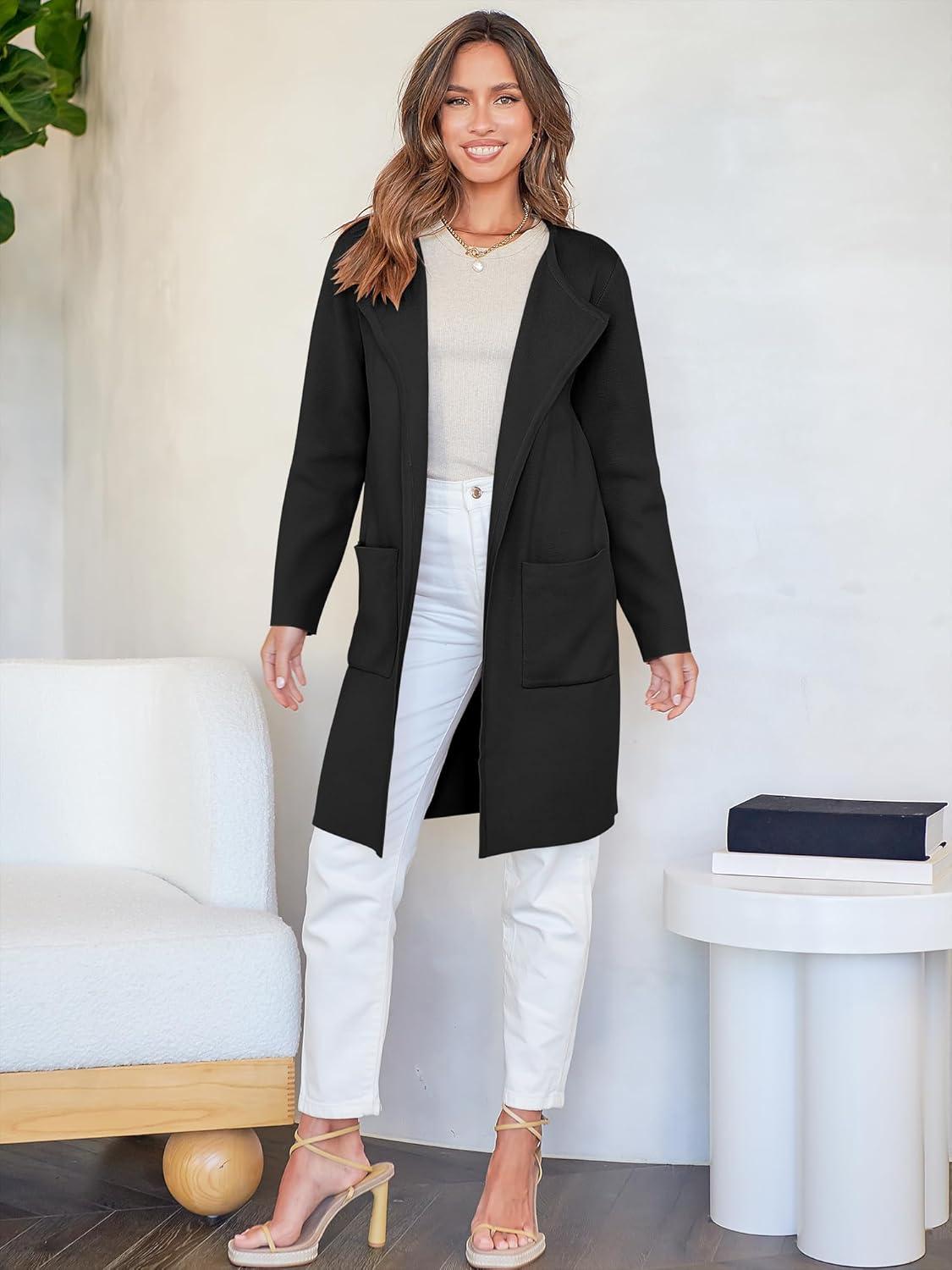 Thumbnail 6 de ANRABESS Cardigan Coatigan XS-XXL