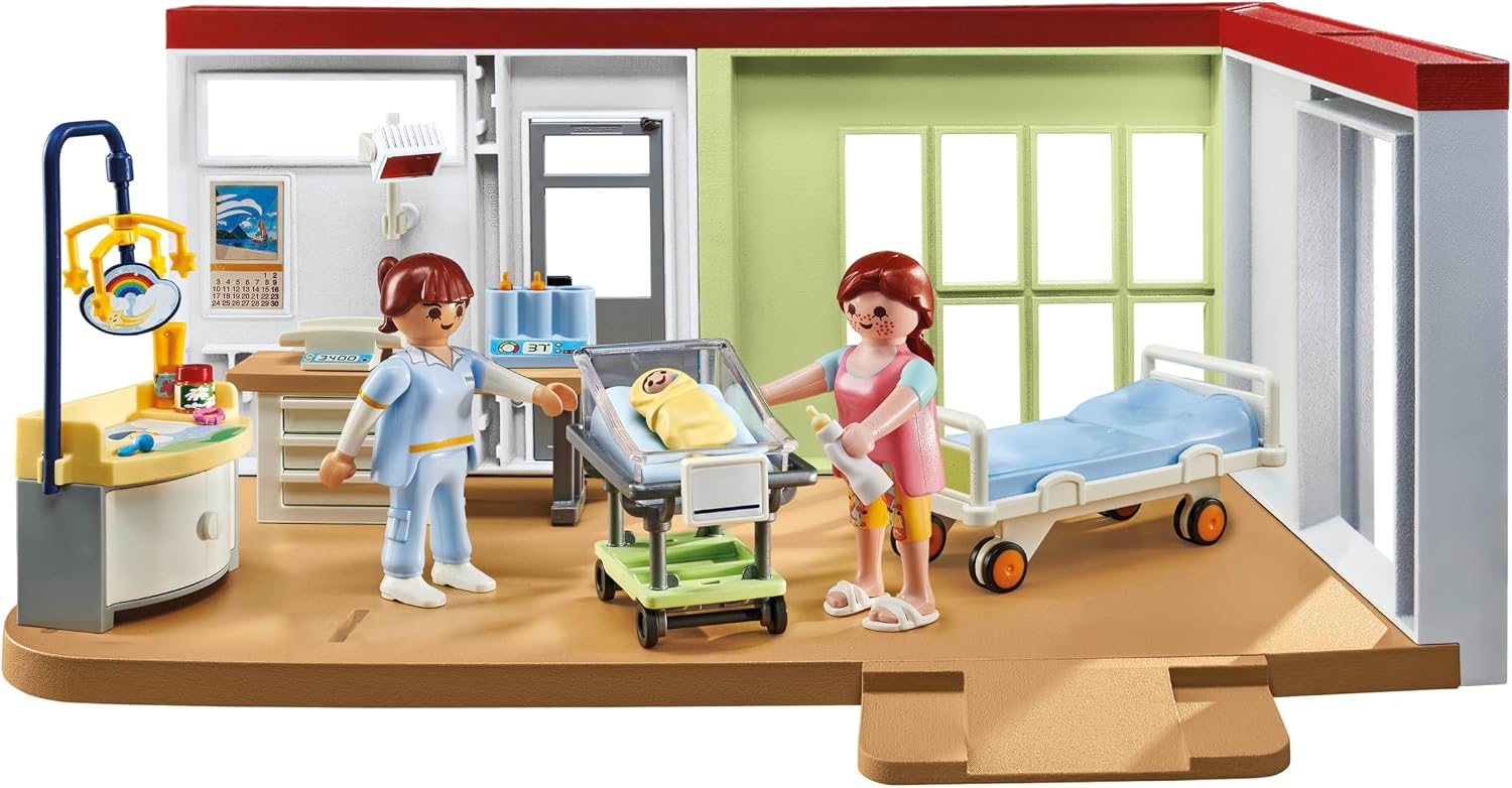 Detalle 2 de PLAYMOBIL Action Heroes 71616 Kraamafdeling, 62-delige set van gerecyclede materialen