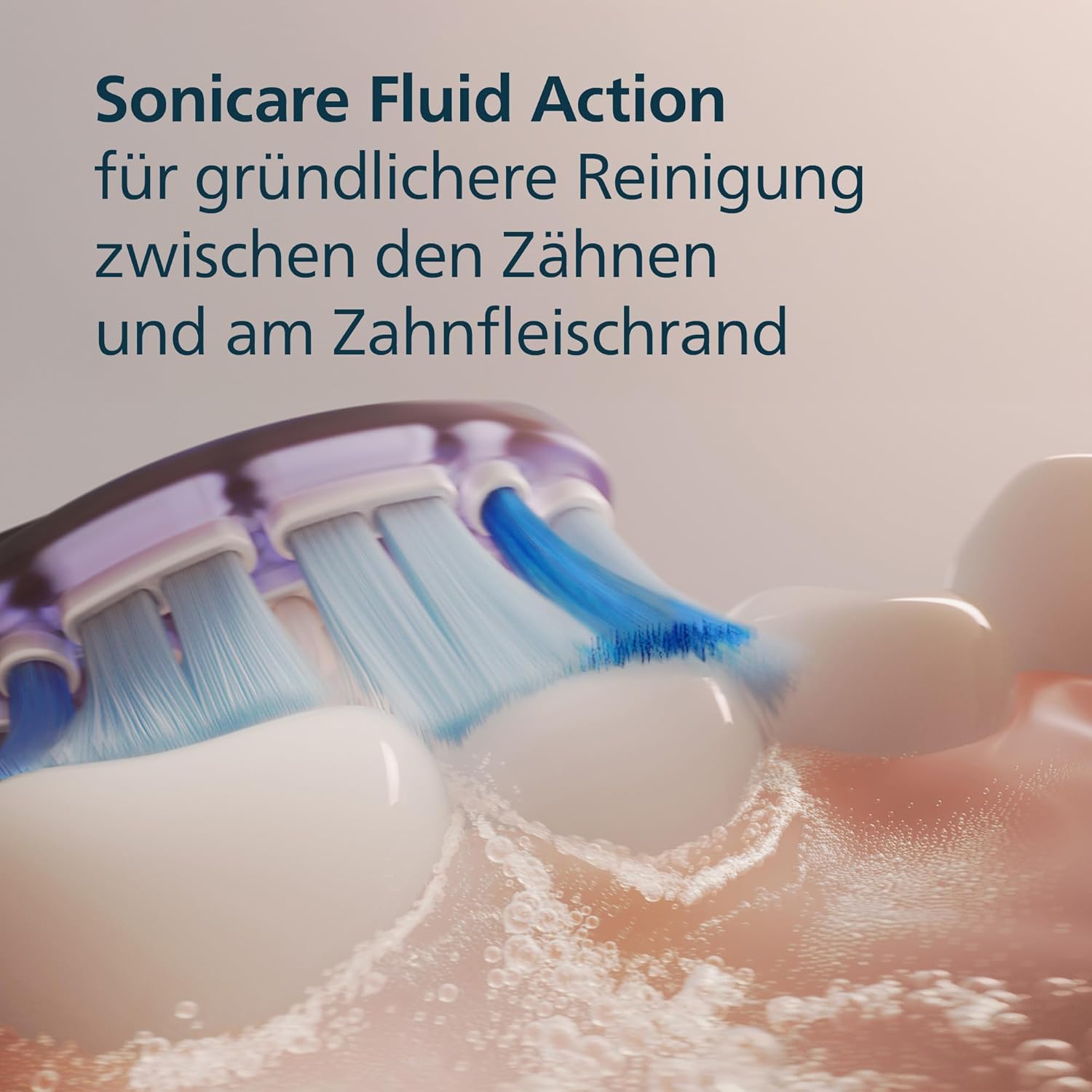 Detalle de Philips Sonicare G3 Premium Gum Care Ersatzbürstenköpfe, Original, 4er-Pack, HX9054/88 – Schwarz
