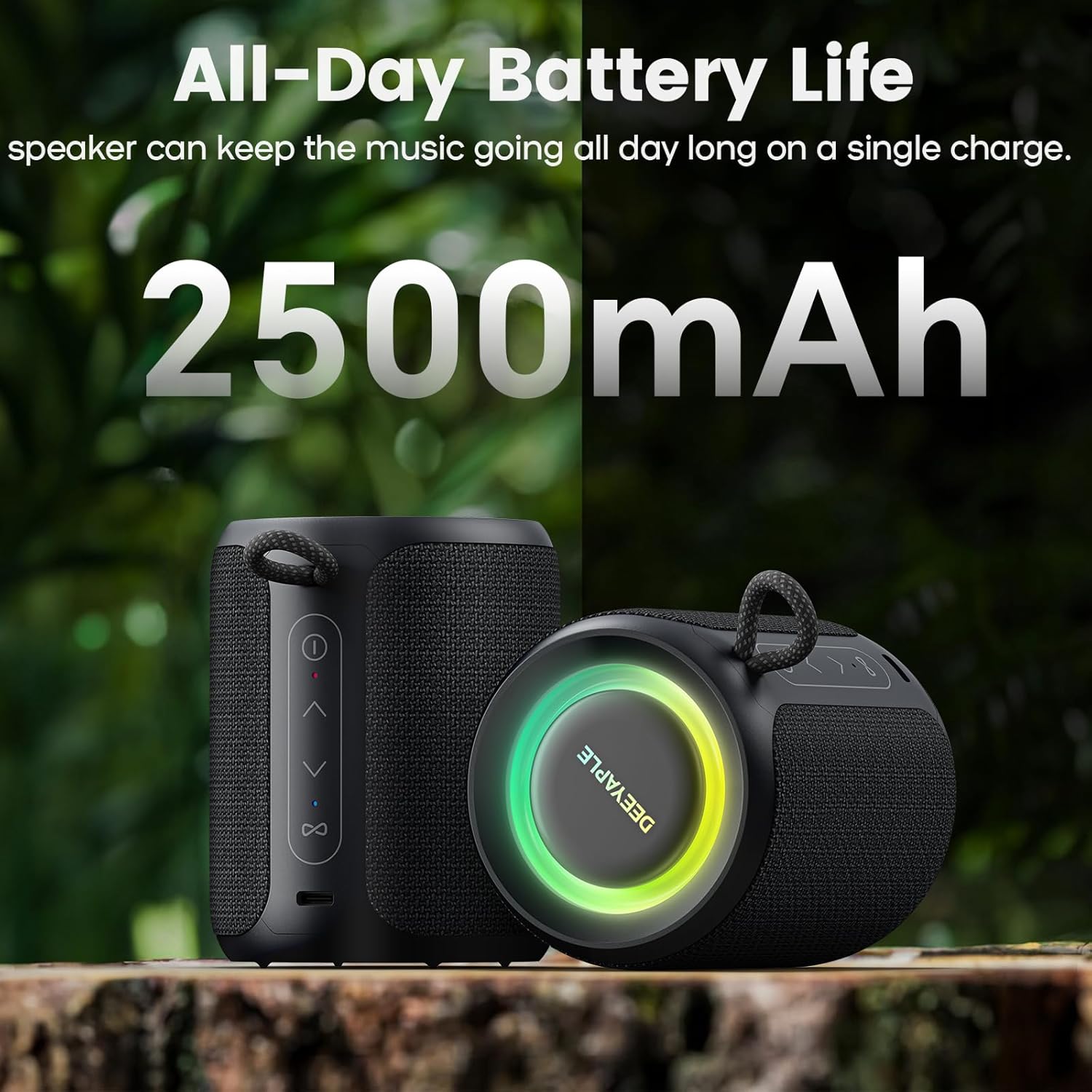 Detalle de Bluetooth Speaker 15W, 2500mAh Portable Speaker 📢