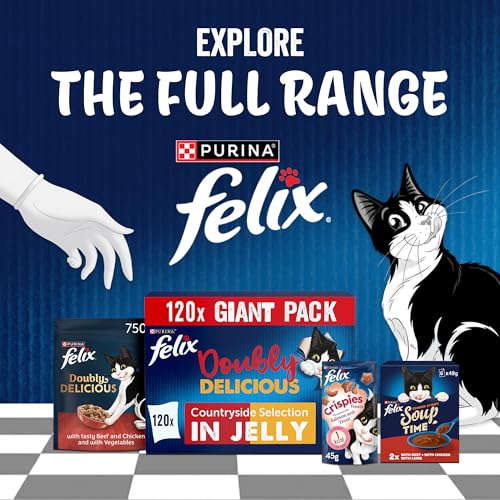 Thumbnail 6 de FELIX Doubly Delicious Countryside Selection in Jelly – Beef, Poultry & More (120 x 85g Pouches)