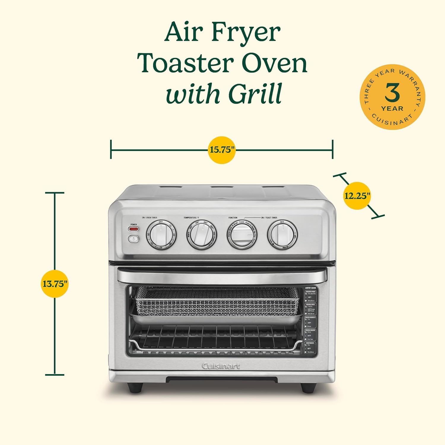 Thumbnail 6 de Cuisinart TOA-70NAS air fryer toaster oven 1800W