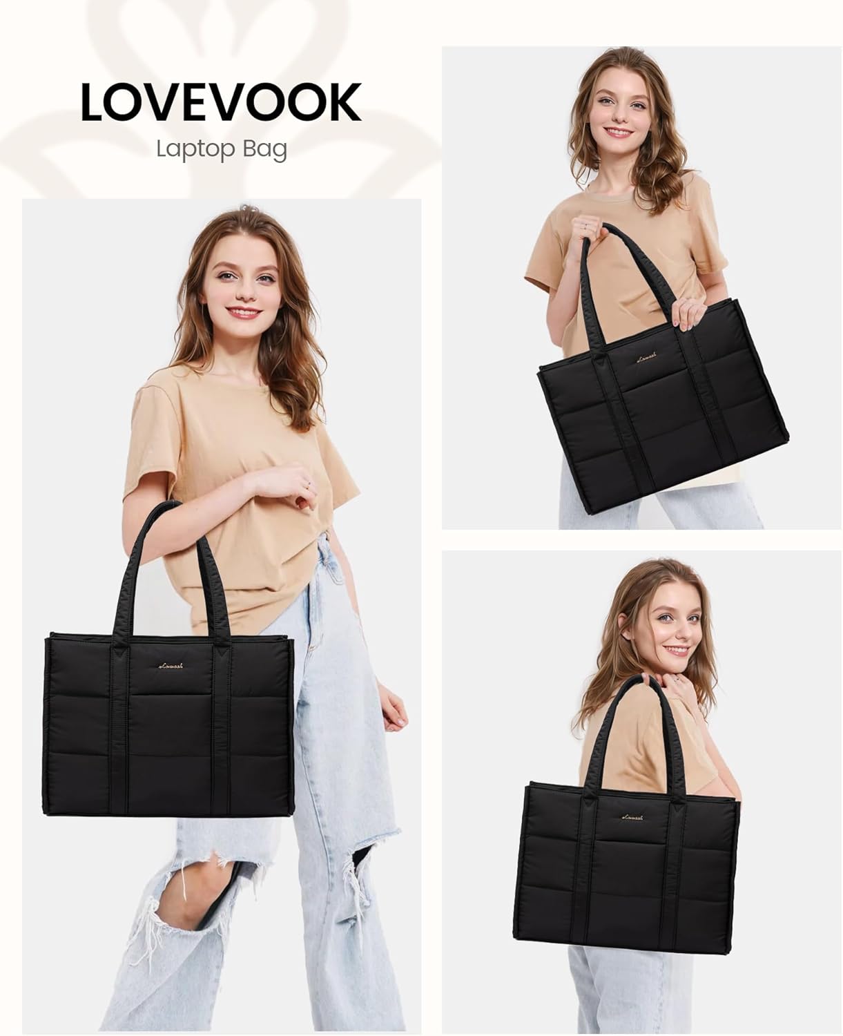 Thumbnail 1 de LOVEVOOK Handtasche Laptoptasche 15,6 Zoll 👜