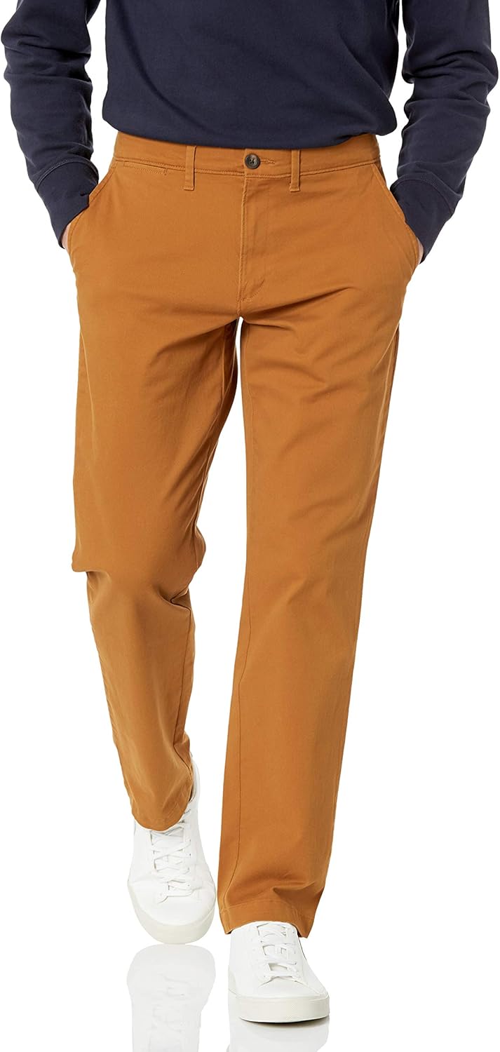 Thumbnail 5 de Amazon Essentials men’s straight-fit casual stretch chino trousers in khaki