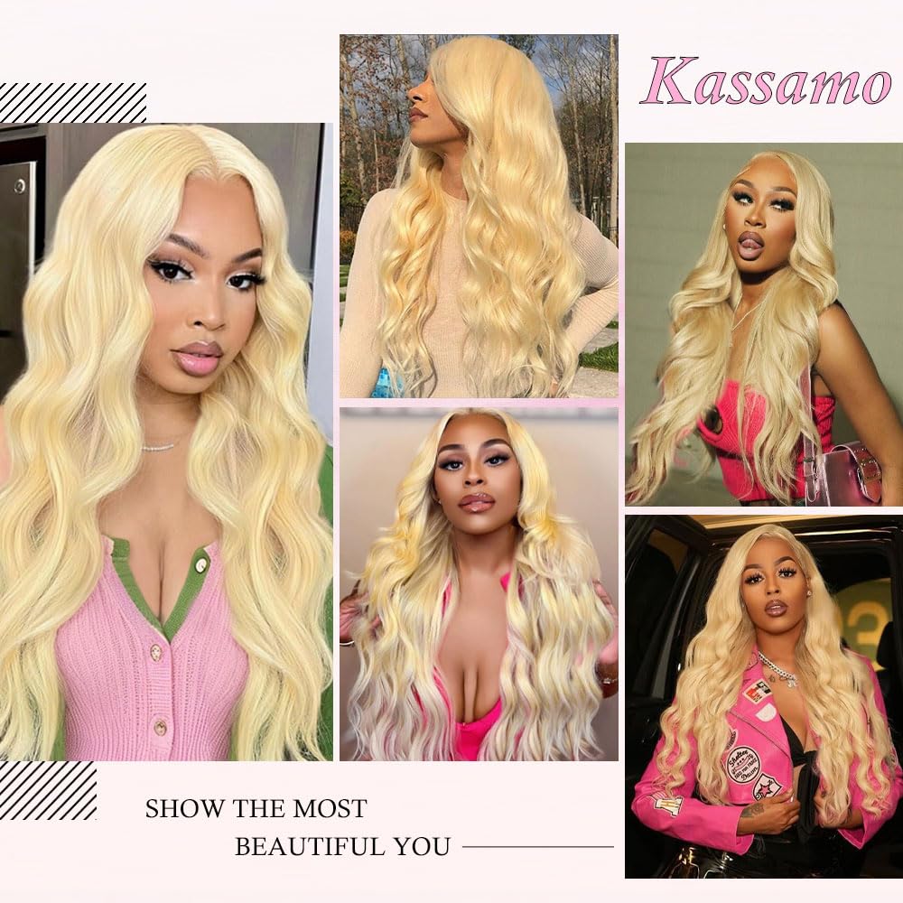 Thumbnail 3 de Kassamo 613 Lace Front Wig (Human Hair, 250 Density, 13x6 HD Lace) Body Wave, Pre-Plucked, 30 Inch