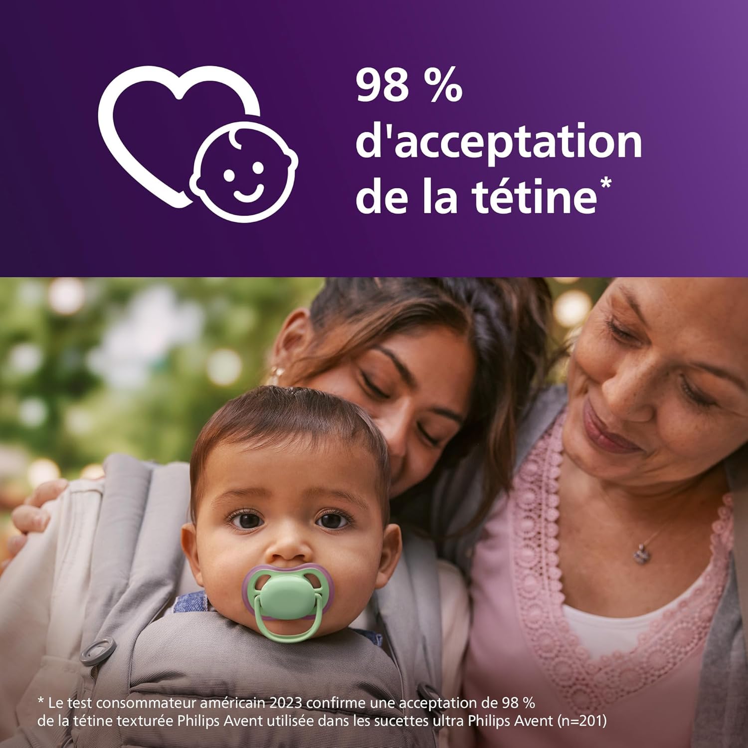 Thumbnail 3 de Philips Avent Sucettes ultra air SCF087/25 – tétines orthodontiques en silicone souple, lot de 4 (6 à 18 mois)