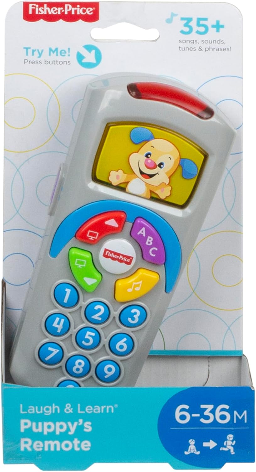 Thumbnail 6 de Fisher-Price Laugh and Learn Remote (UK English) with Light-Up Screen – DLD30