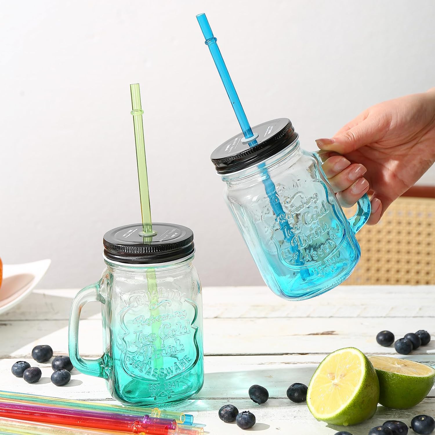Thumbnail 5 de Breeze Sip Reusable Plastic Drinking Straws 9.05-Inch