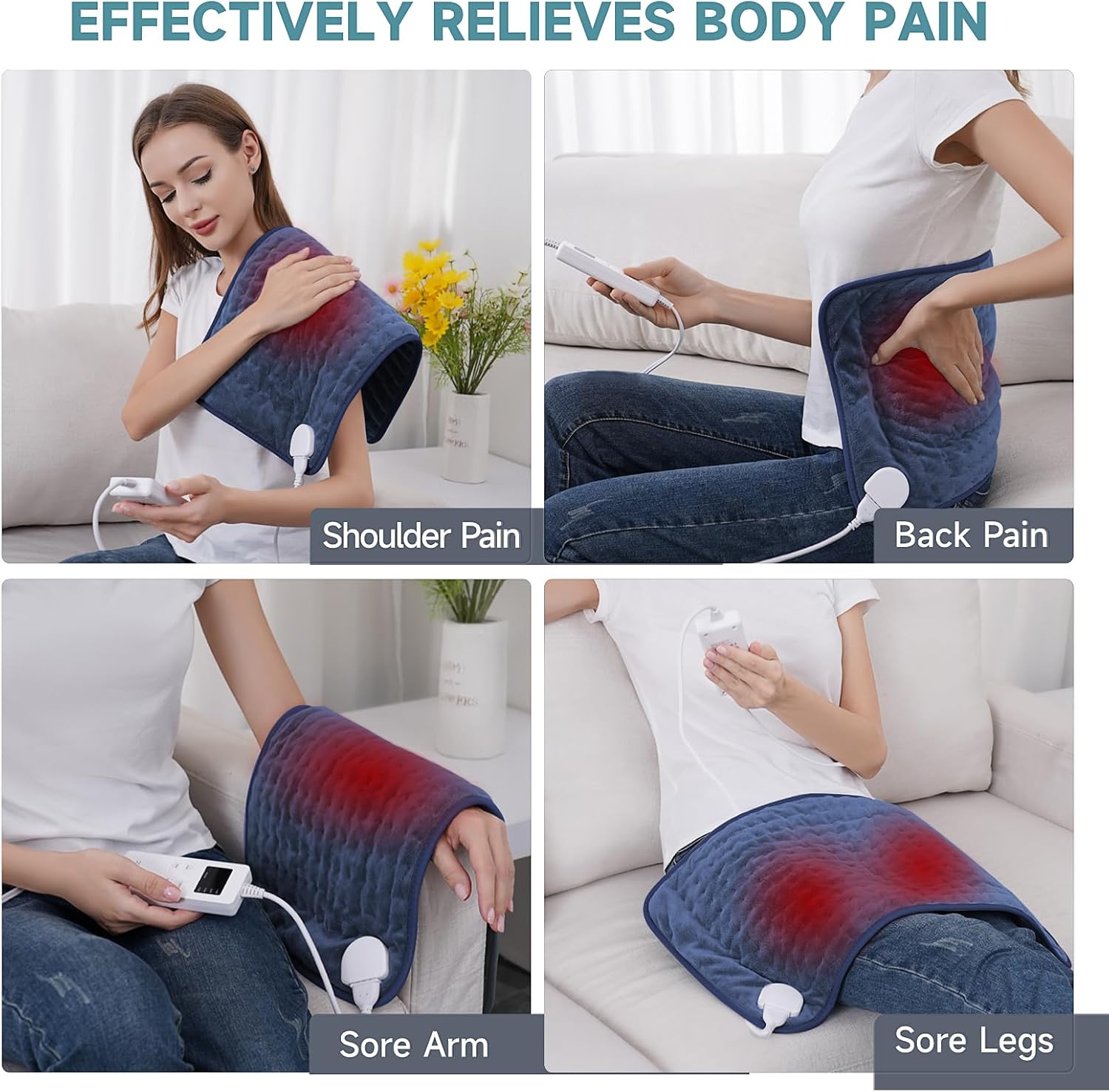 Detalle 2 de Electric Heating Pad, 33 x 17 Inches