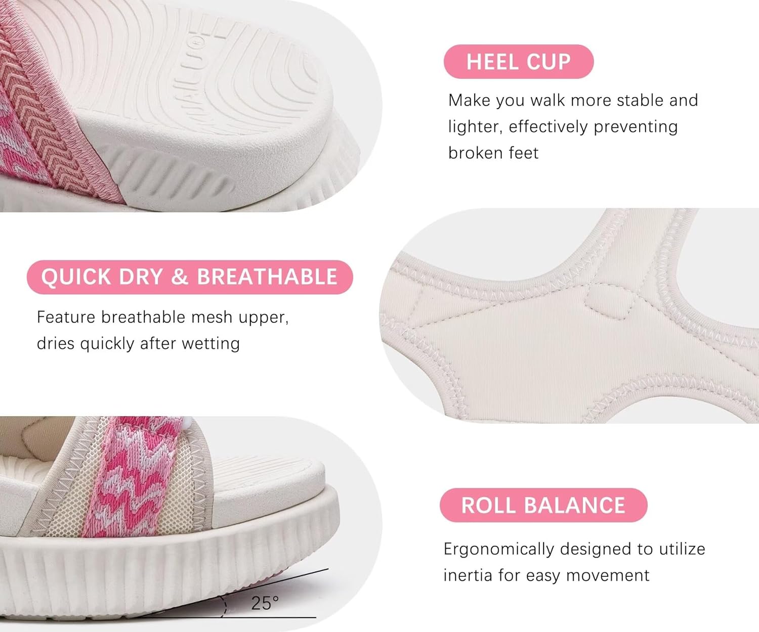 Thumbnail 5 de KuaiLu Women’s Orthopedic Walking Sandals with Arch Support (Adjustable Straps)