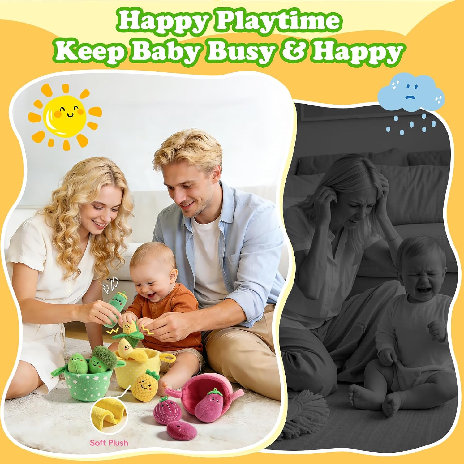 Thumbnail 5 de SAIMAND Baby Toys 16-Piece My First Fruit & Veggie Sensory Set