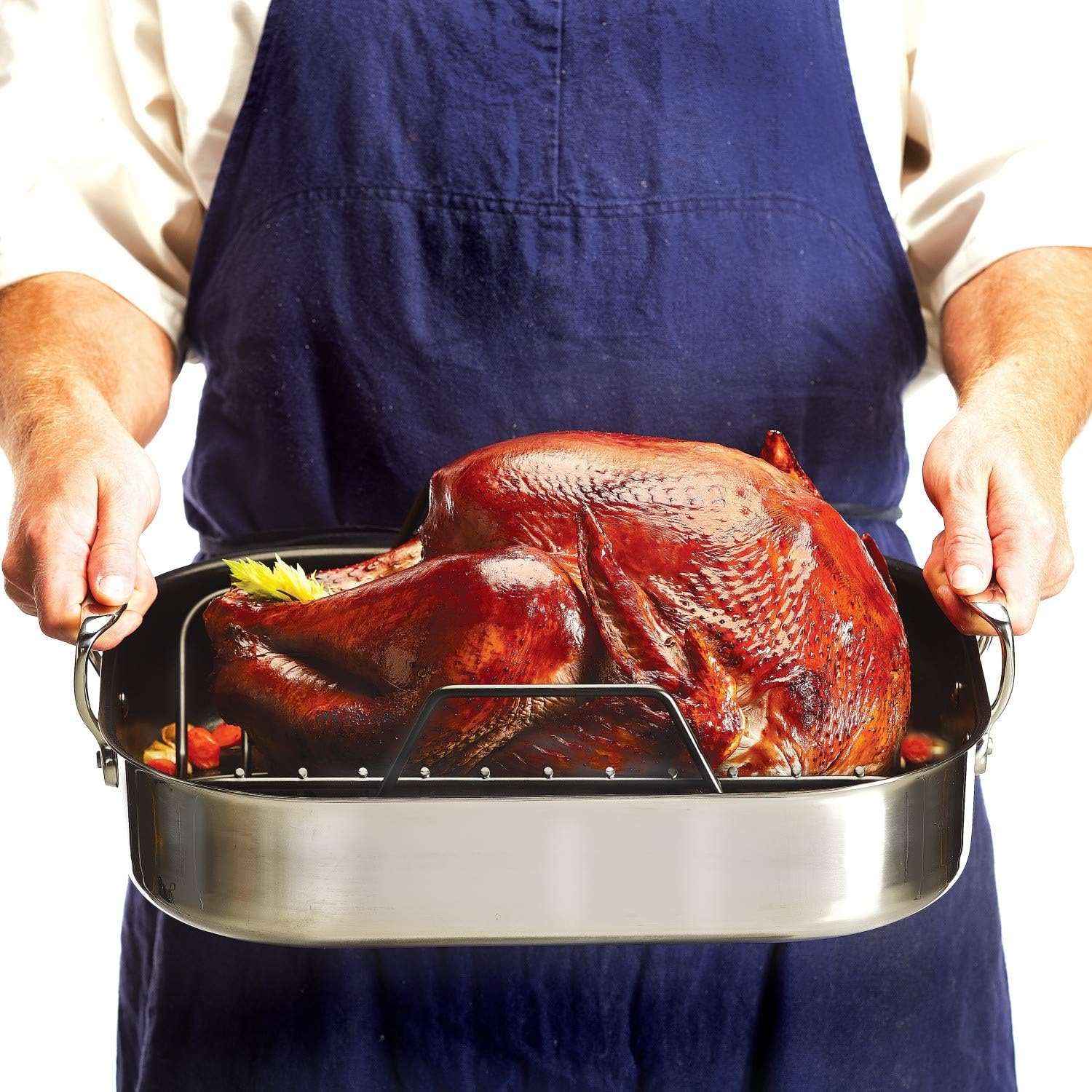 Thumbnail 6 de All-Clad Stainless Steel Roasting Pan 13 x 16 Inch
